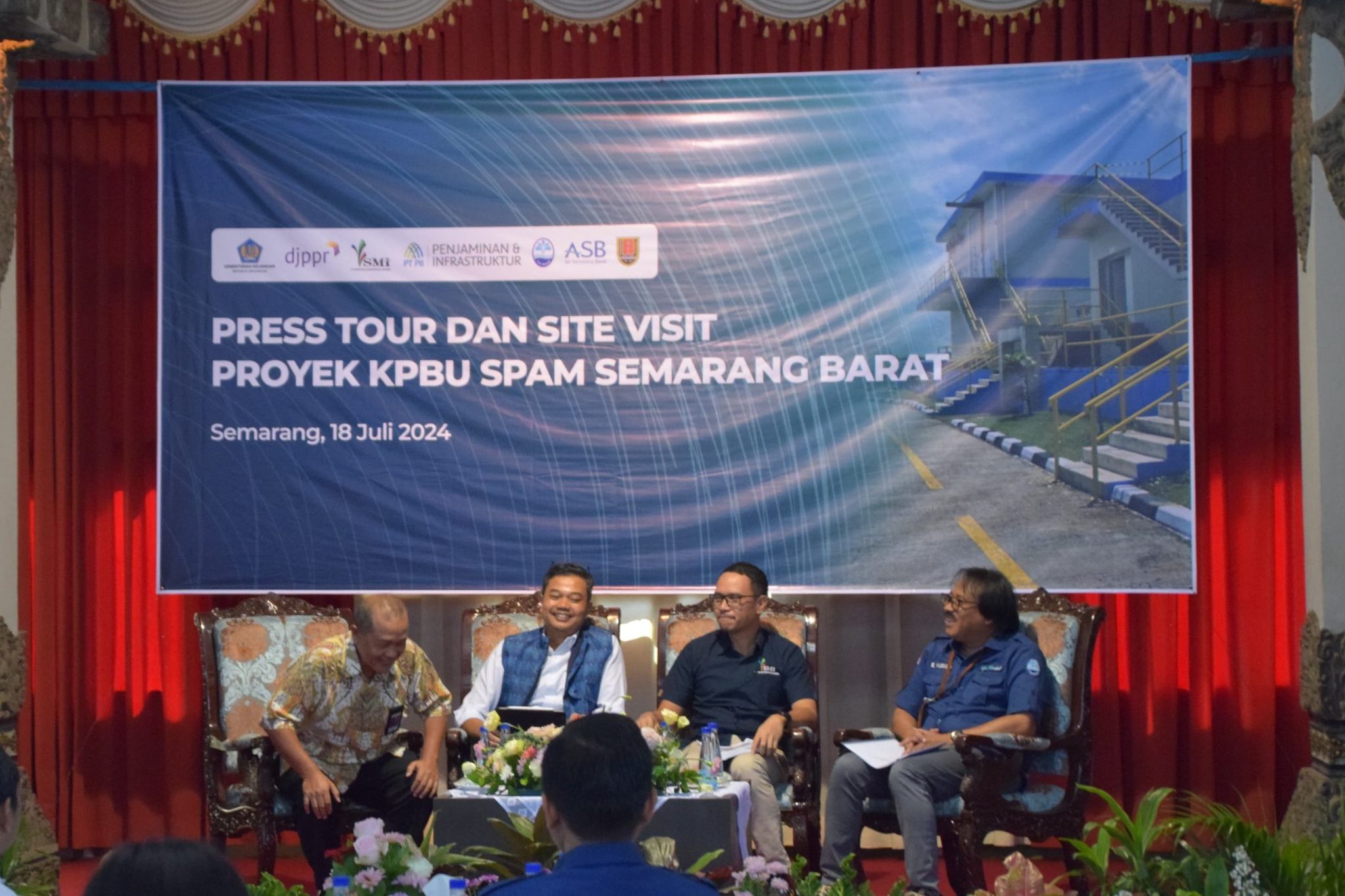 Press Tour dan Site Visit Proyek KPBU SPAM Semarang Barat