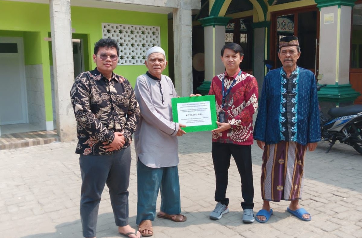 Pegadaian Kanwil IX Jakarta Beri Bantuan Pembangunan Menara Masjid