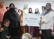 Pegadaian Kanwil IX Jakarta Berikan Bantuan Peralatan Hadroh ke Majelis Muslimah di Tangerang