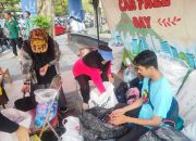 Pengunjung CFD di Semarang Diajak Pilah Sampah Kampanye World Cleanup Day
