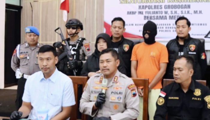 Kurang Dari 24 Jam, Unit Resmob Polres Grobogan Berhasil Tangkap Pelaku Pembunuhan Di Penawangan