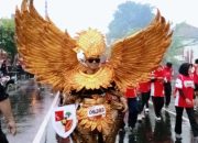 Menarik, Peserta Megawati Run Dari Kota Magelang Gunakan Kostum Bertema Garuda Emas