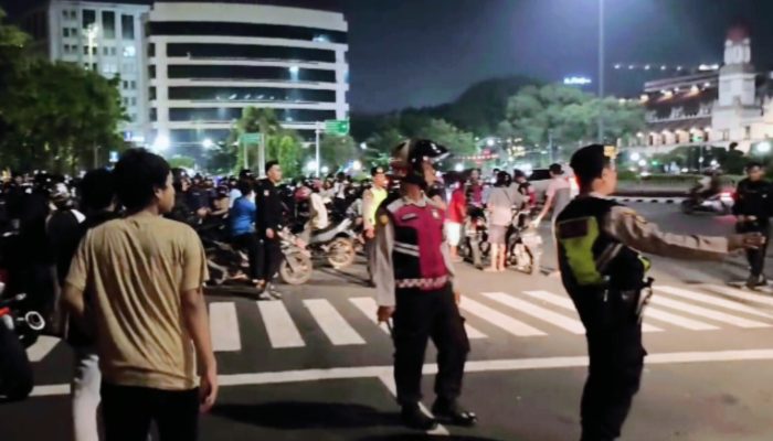Polrestabes Semarang Amankan Puluhan Pemuda dan Remaja Pelaku Balap Liar Yang Meresahkan Masyarakat