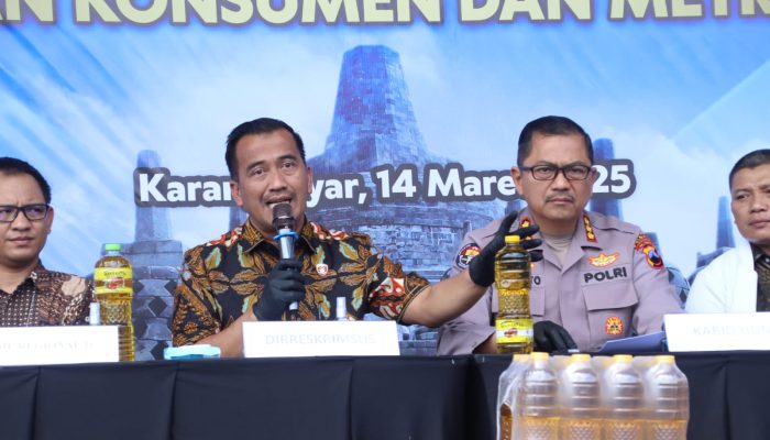Polda Jateng Tindak Tegas Produsen Curang “Minyakita” di Karanganyar, Sita Puluhan Ribu Botol Kemasan