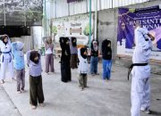 Ipda Nasikun, Latih Taekwondo Puluhan Santri di Pondok Pesantren Roudlatul Jannah Kudus