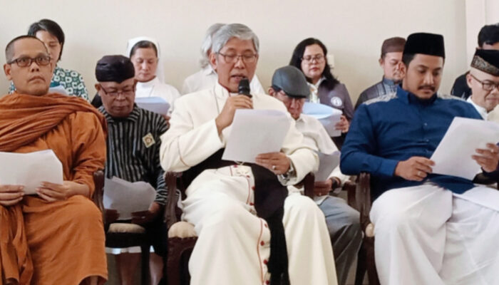Tokoh Lintas Agama dan Kepercayaan di Jawa Tengah Inginkan Indonesia Damai, Demo Tanpa Kekerasan