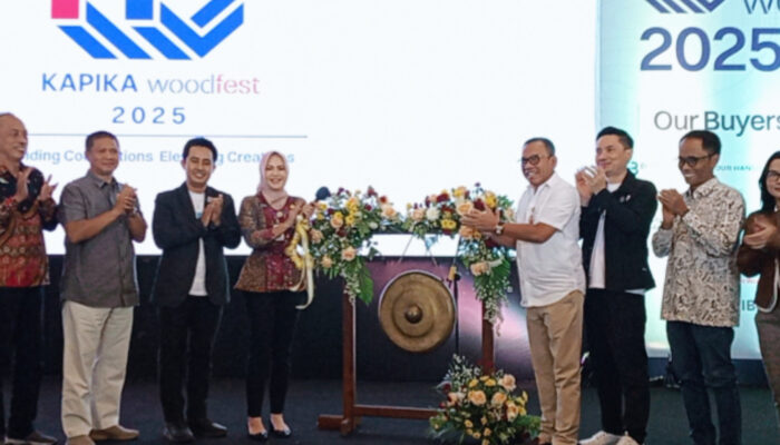 Digelar Tiga Hari, Pameran Industri Kayu Internasional KAPIKA Woodfest 2025 di Marina Convention Center (MCC) Resmi Dibuka