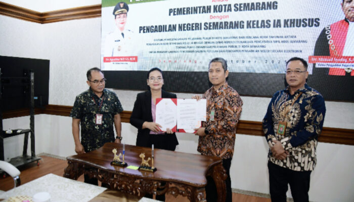 Perkuat Sinergitas, Wali Kota Semarang Lakukan Penandatanganan Nota Kesepakatan dengan Pengadilan Negeri Semarang Kelas IA