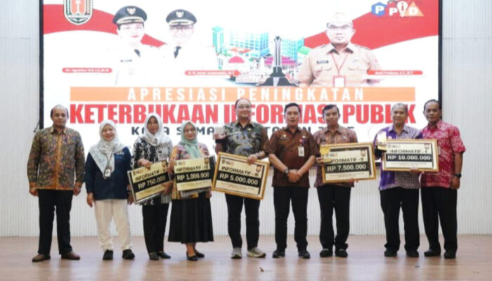 Perdana! Pemerintah Kota Semarang Gelar Apresiasi Keterbukaan Informasi