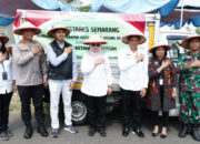 Polrestabes Semarang Ikuti Tanam Jagung Serentak Kuartal IV dan Peresmian Gudang Slog Polri