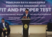 Memasuki Tahap Fit and Proper, Pemilihan Raya Mahasiswa Universitas Semarang 2025 muncul dua Kandidat Paslon