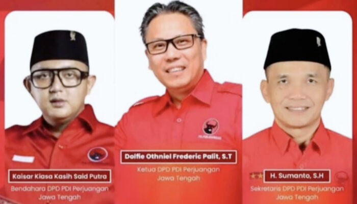 Dolfie Othniel Frederic Palit Resmi Dikukuhkan Menjadi Ketua DPD PDIP Jateng