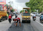 Pemerintah Kota Semarang Lewat DPU Lakukan Penambalan Jalan Berlubang di Beberapa Lokasi