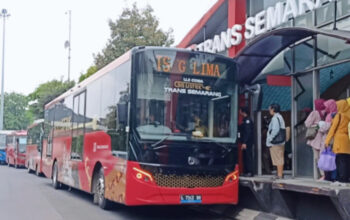 Pemerintah Kota Semarang Uji Coba Bus Listrik di Jalur Datar