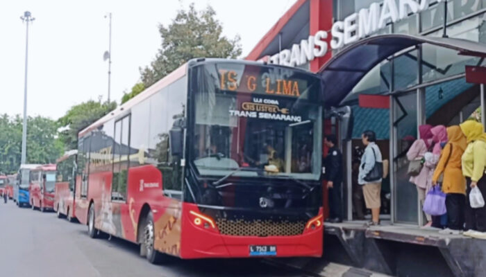 Pemerintah Kota Semarang Uji Coba Bus Listrik di Jalur Datar