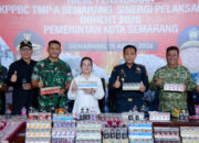 Bersama Bea Cukai, Pemkot Semarang Musnahkan Jutaan Rokok Ilegal dan Ribuan Minuman Beralkohol