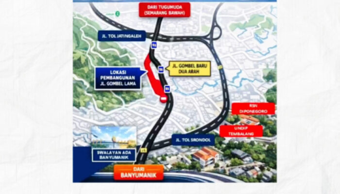 Jalan Gombel Lama Ditutup Sementara, Berikut Rekayasa Lalu Lintas Mulai 20 April 2026