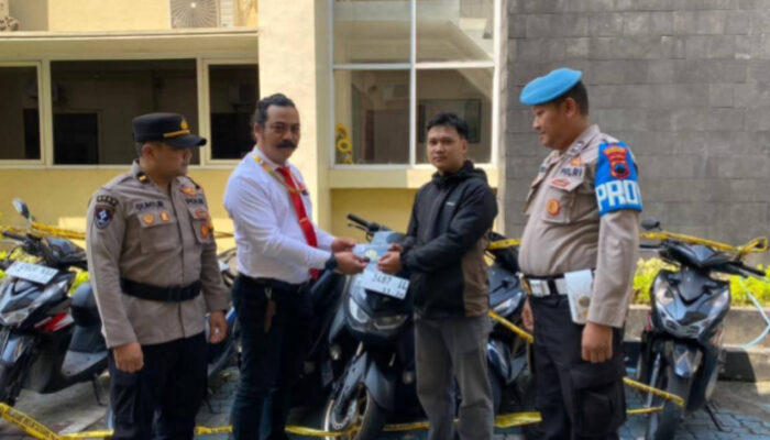 Polrestabes Semarang Kembalikan Motor Korban Curanmor, Wujud Nyata Pelayanan dan Komitmen Mengembalikan Hak Masyarakat