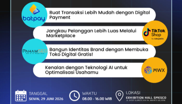 Gratis, Kementerian UMKM RI Buka Pelatihan Digital Marketing untuk Pelaku UMKM di SMESCO