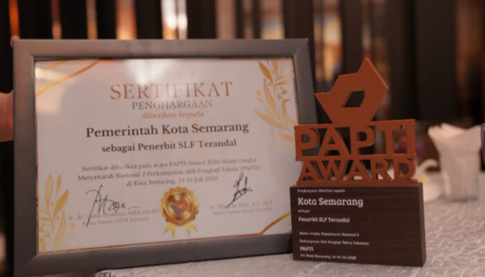 Agustina Wilujeng Bawa Semarang Raih Penghargaan Kota Terandal PAPTI Award 2026, Tegaskan Komitmen Keselamatan dan Strategi Penguatan PAD