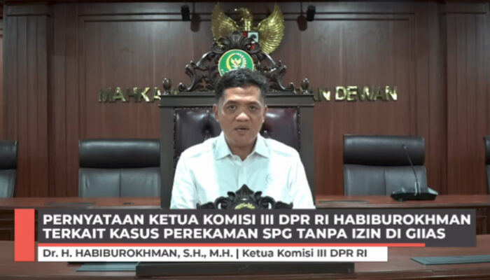 Viral Perekaman SPG di GIIAS, Ketua Komisi III DPR RI Siap Kawal Proses Penegakan Hukum