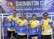 Badminton Cup AMSIH HHRMA Jateng 2026 Jadi Ajang Silaturahmi Para Hotelier