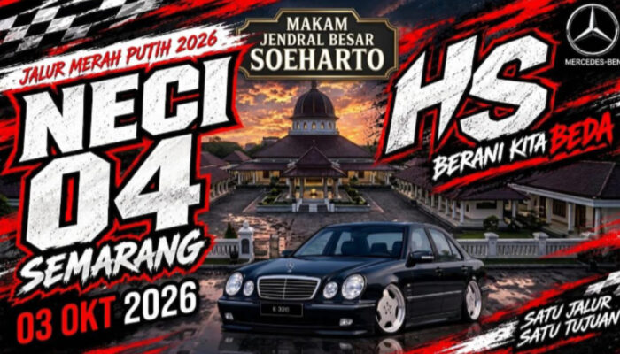Jalur Merah Putih 2026, Deretan Mercedes-Benz NECI 04 Akan Melaju ke Astana Giribangun