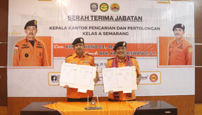 Budiono Beralih Tugas, Kamal Riswandi Nahkodai Kantor Pencarian dan Pertolongan Semarang
